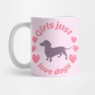 Girls just love dogs Mug